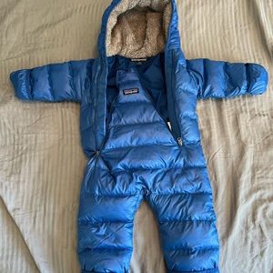 Patagonia Hi Loft Down Sweater Bunting snowsuit- 3-6 months